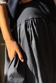 Paloma Tela Bubble Skirt Navy